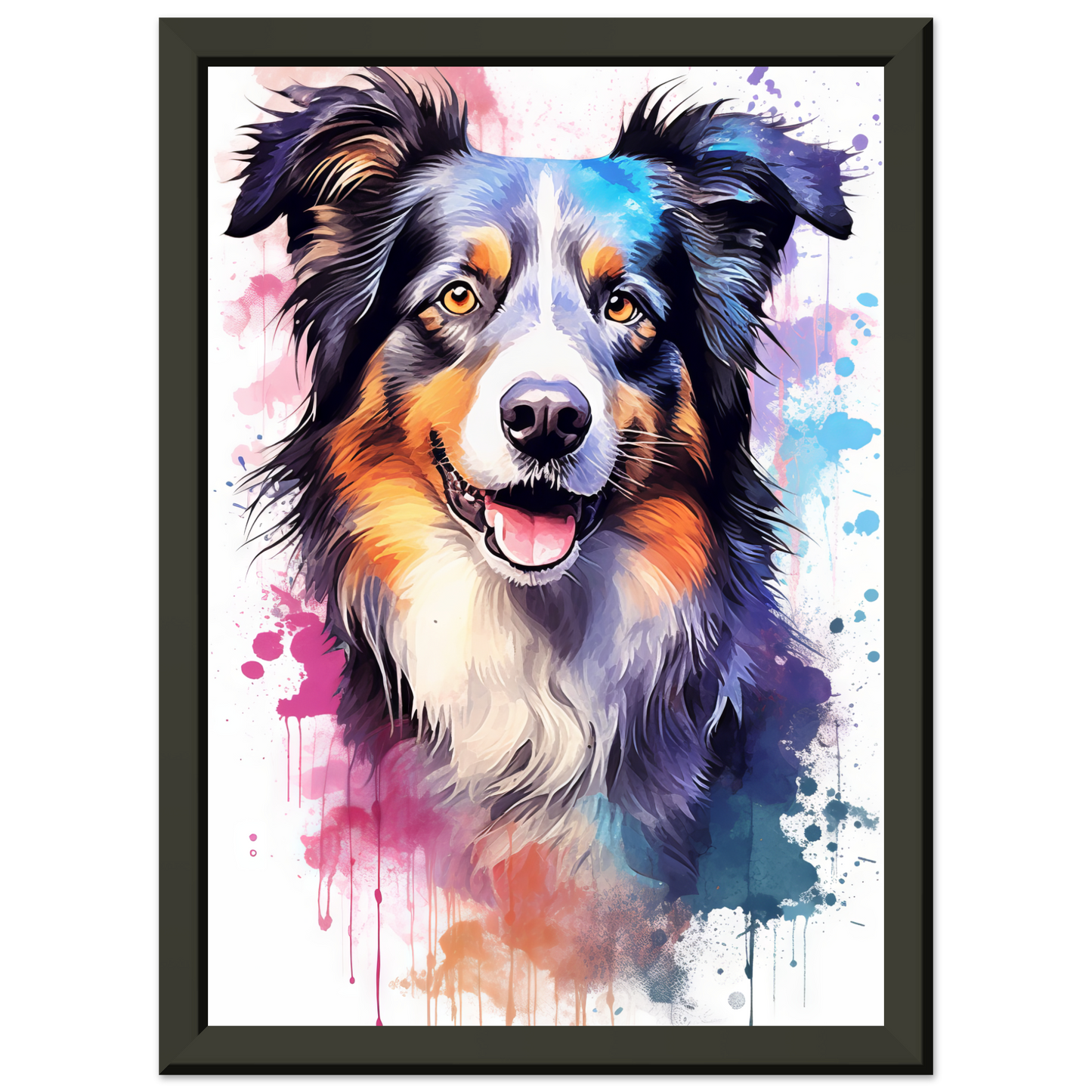 Dog collie pop art (DOG87)