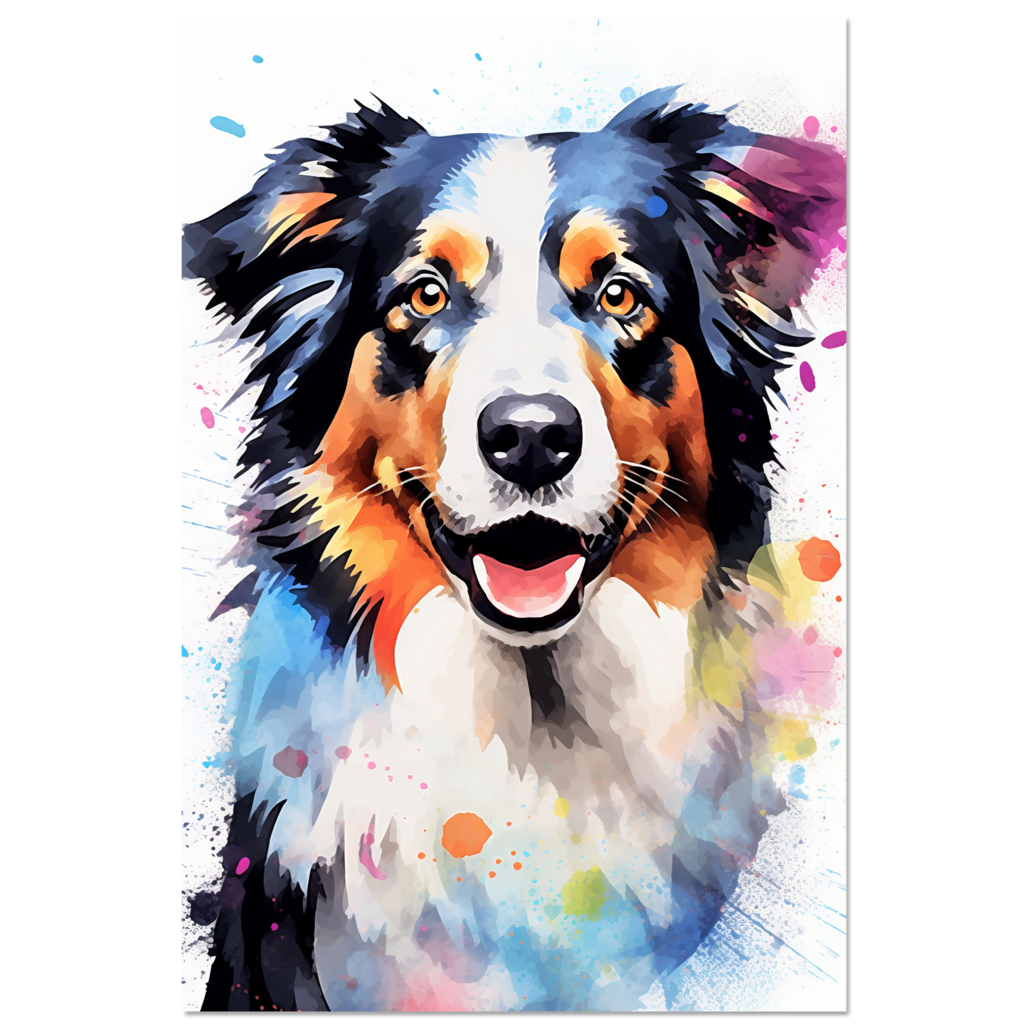 Dog collie pop art (DOG88)