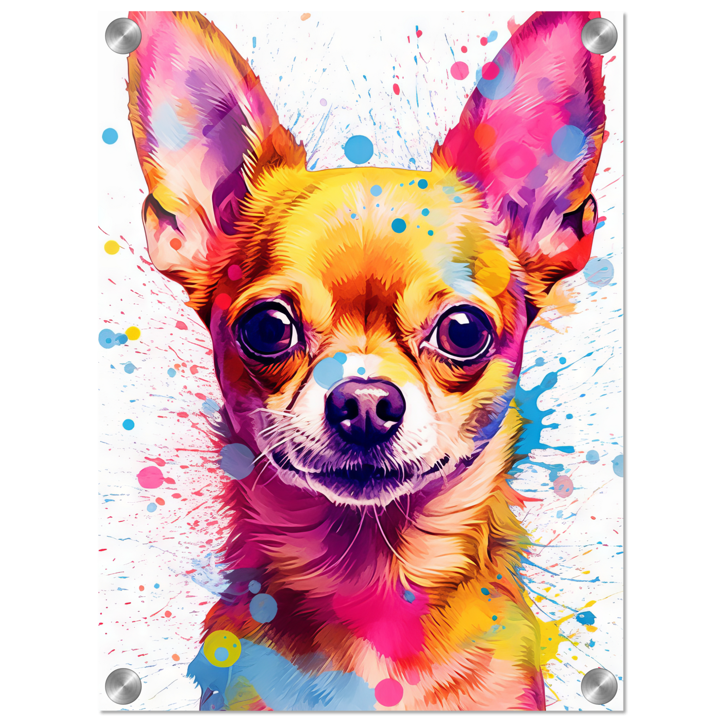 Dog Chihuahua pop art (DOG90)