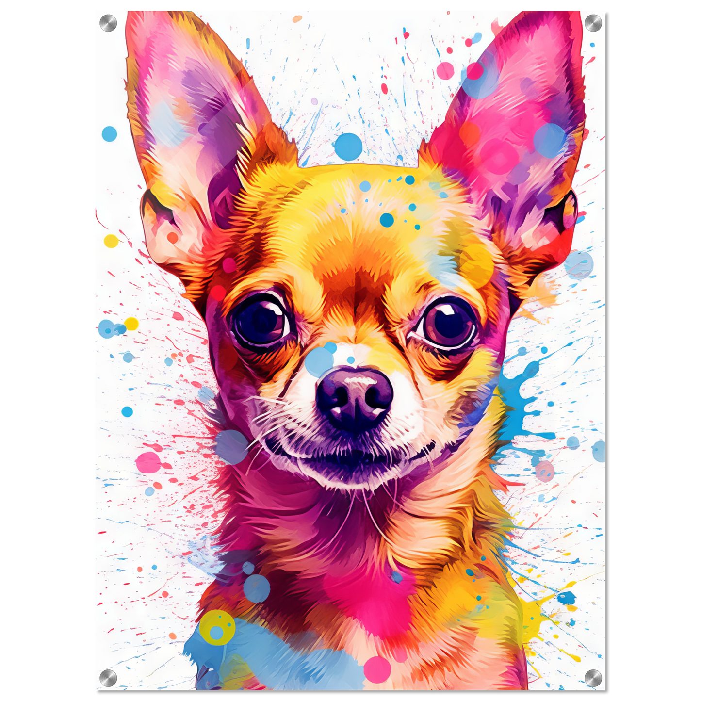 Dog Chihuahua pop art (DOG90)