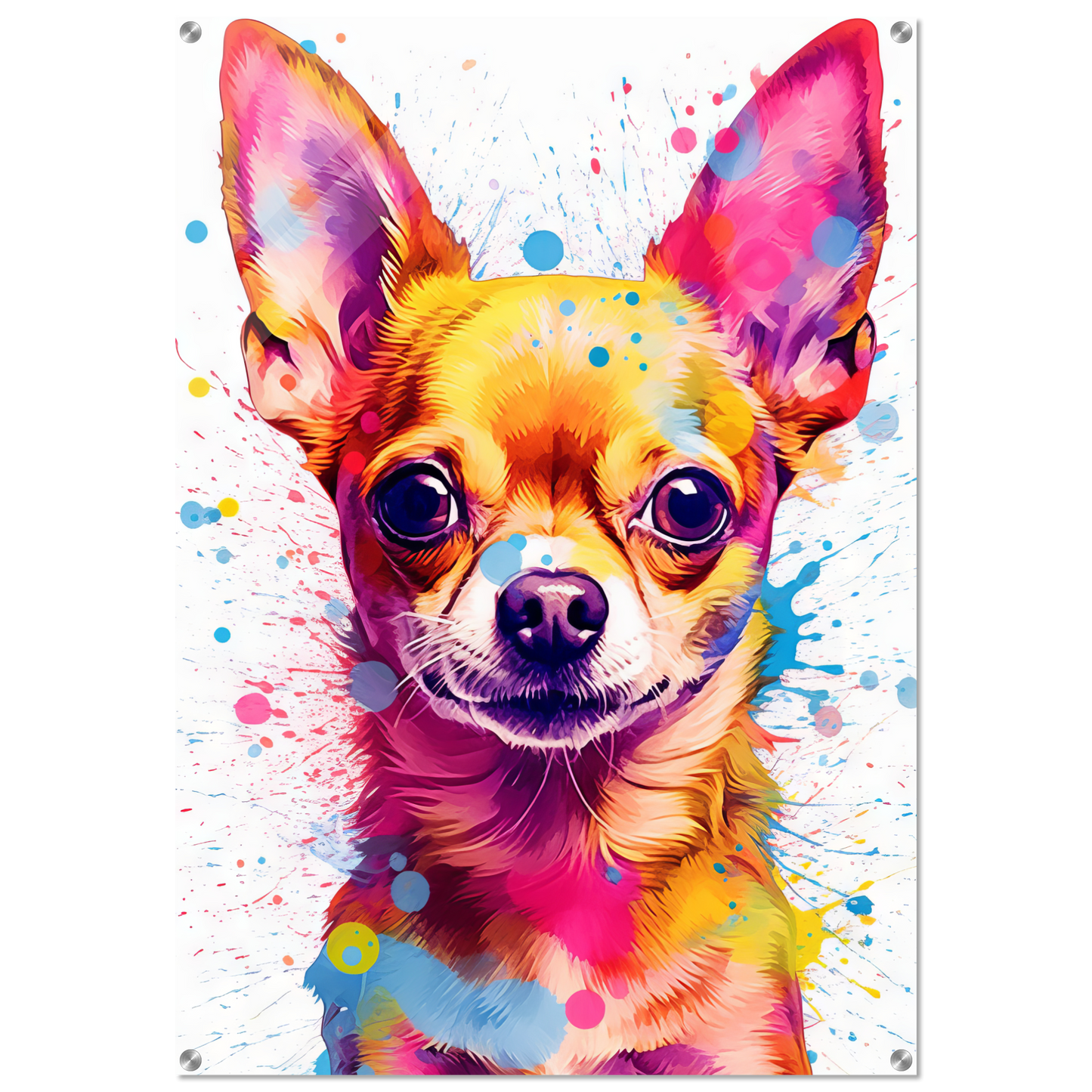 Dog Chihuahua pop art (DOG90)