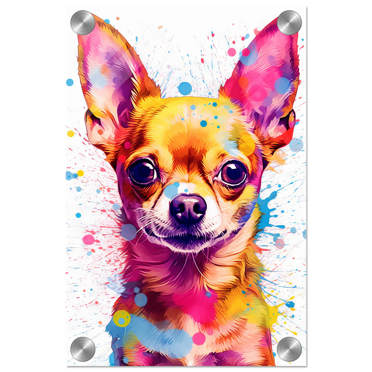 Dog Chihuahua pop art (DOG90)