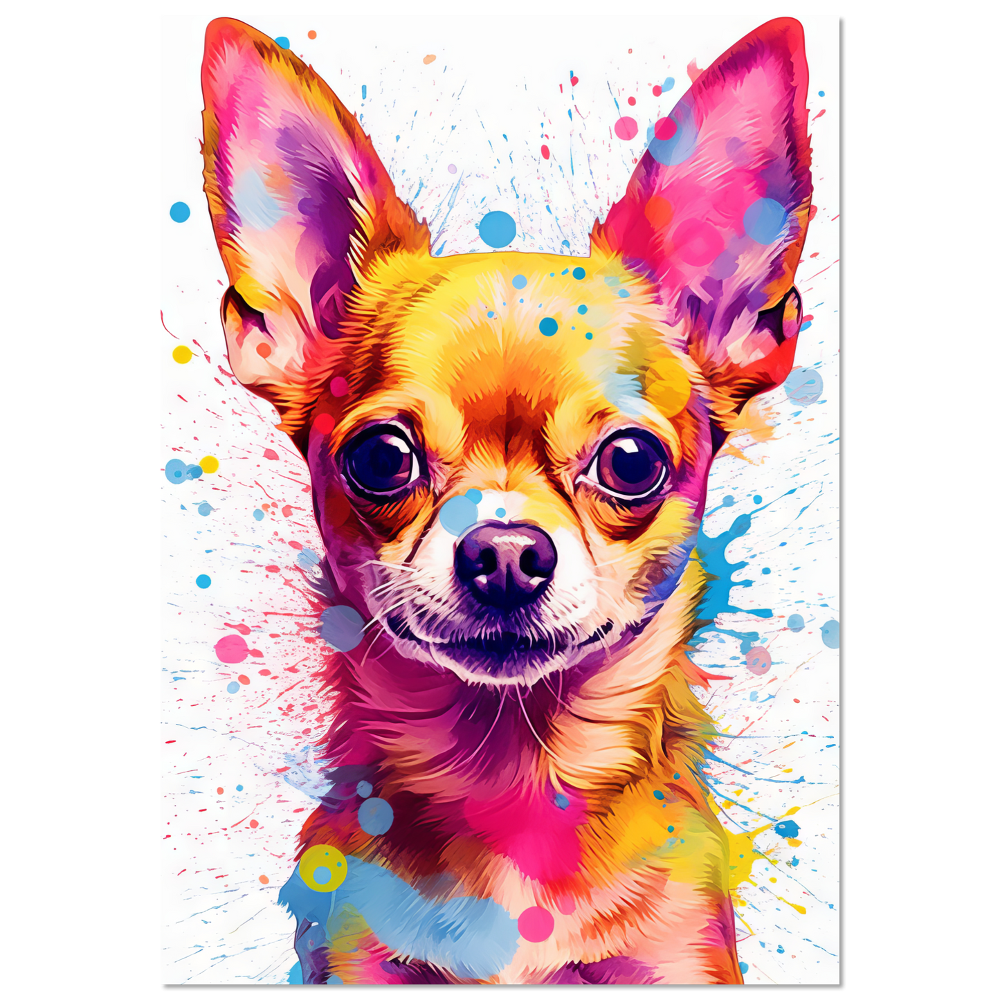 Dog Chihuahua pop art (DOG90)