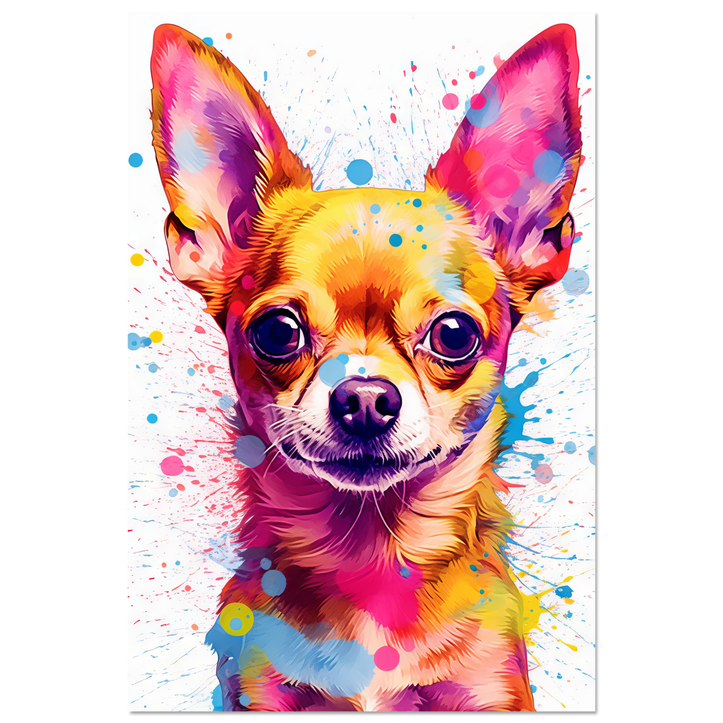 Dog Chihuahua pop art (DOG90)