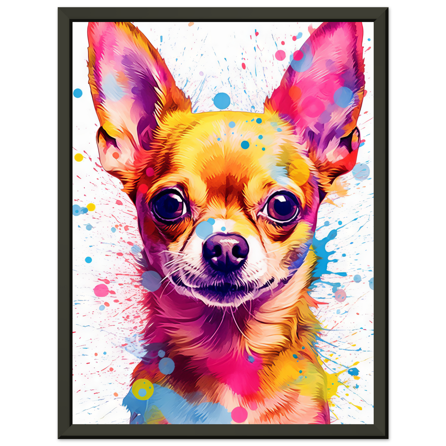 Dog Chihuahua pop art (DOG90)