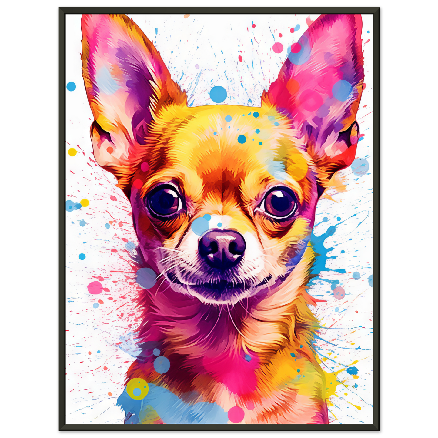Dog Chihuahua pop art (DOG90)