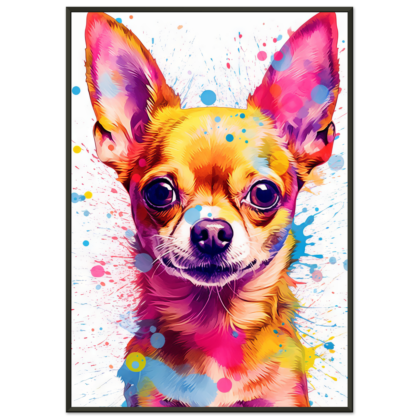Dog Chihuahua pop art (DOG90)