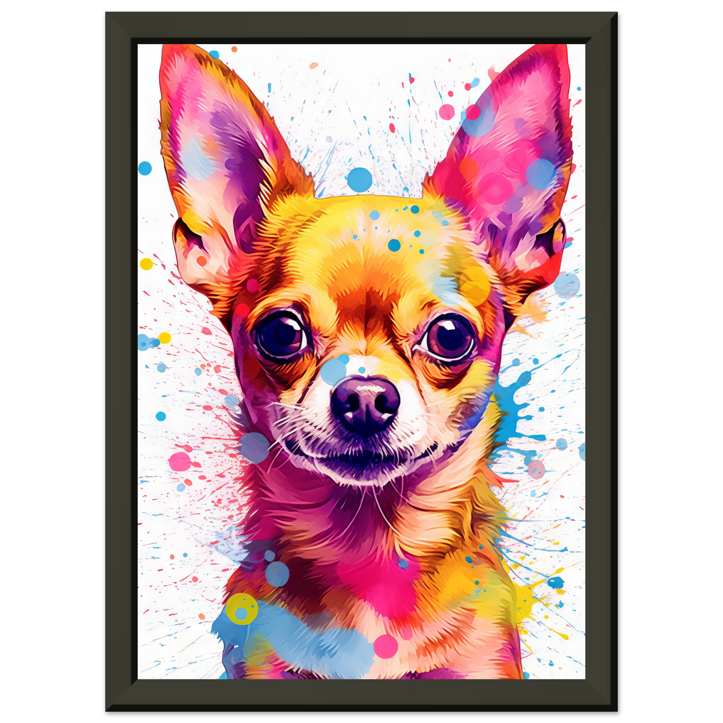 Dog Chihuahua pop art (DOG90)