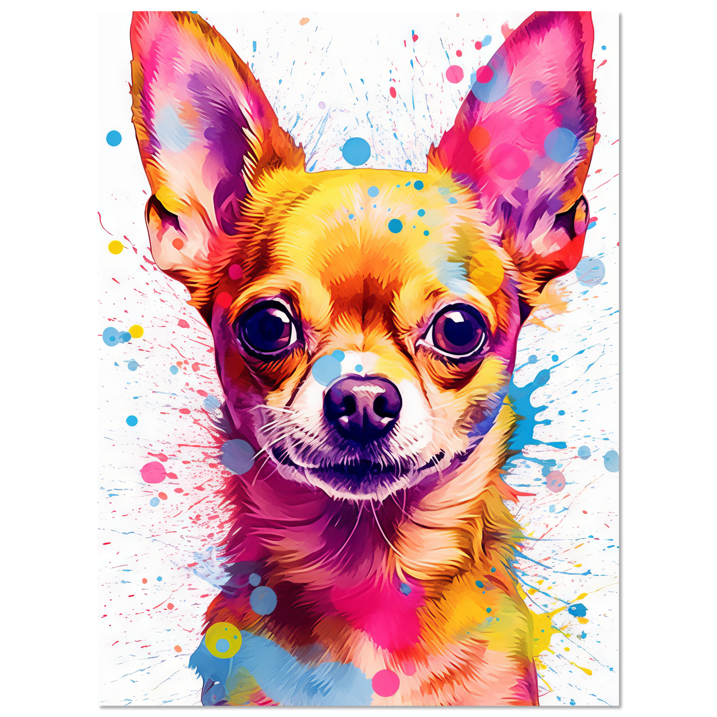 Dog Chihuahua pop art (DOG90)