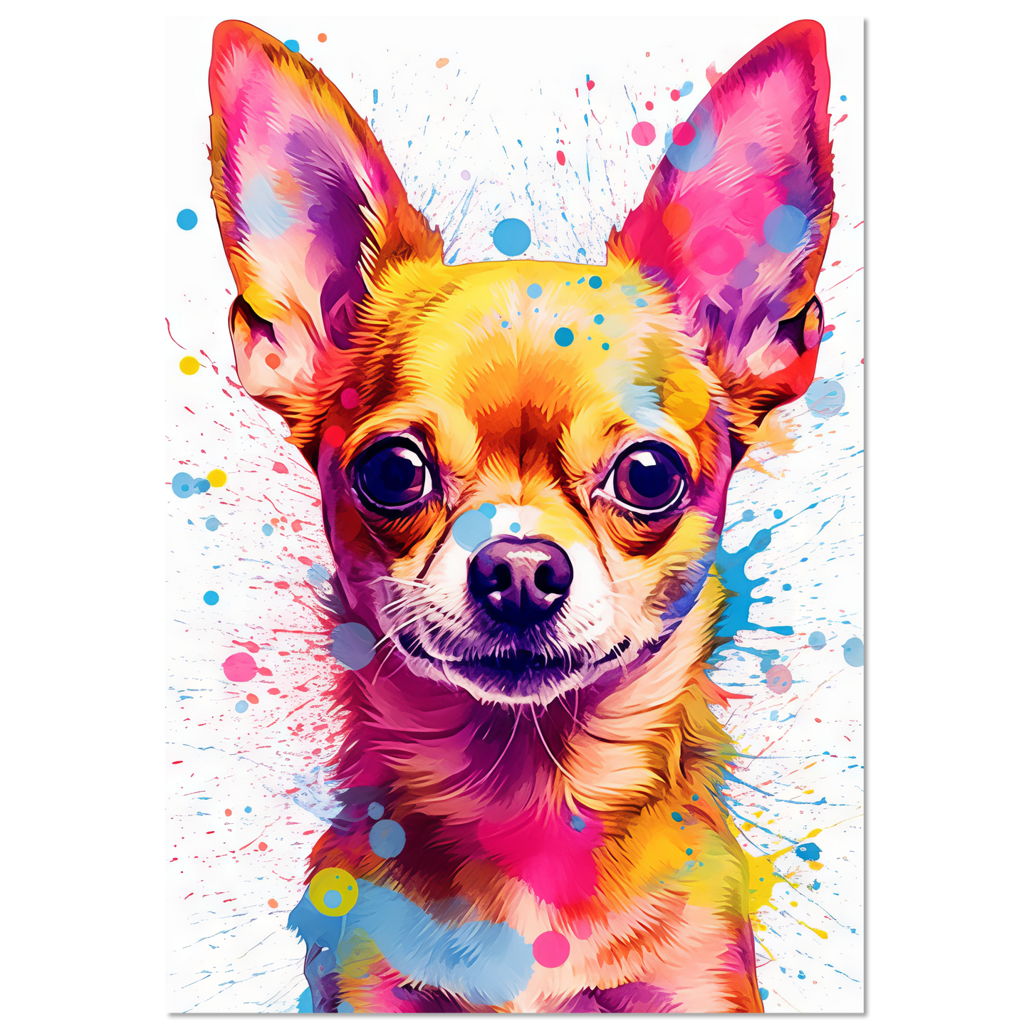 Dog Chihuahua pop art (DOG90)