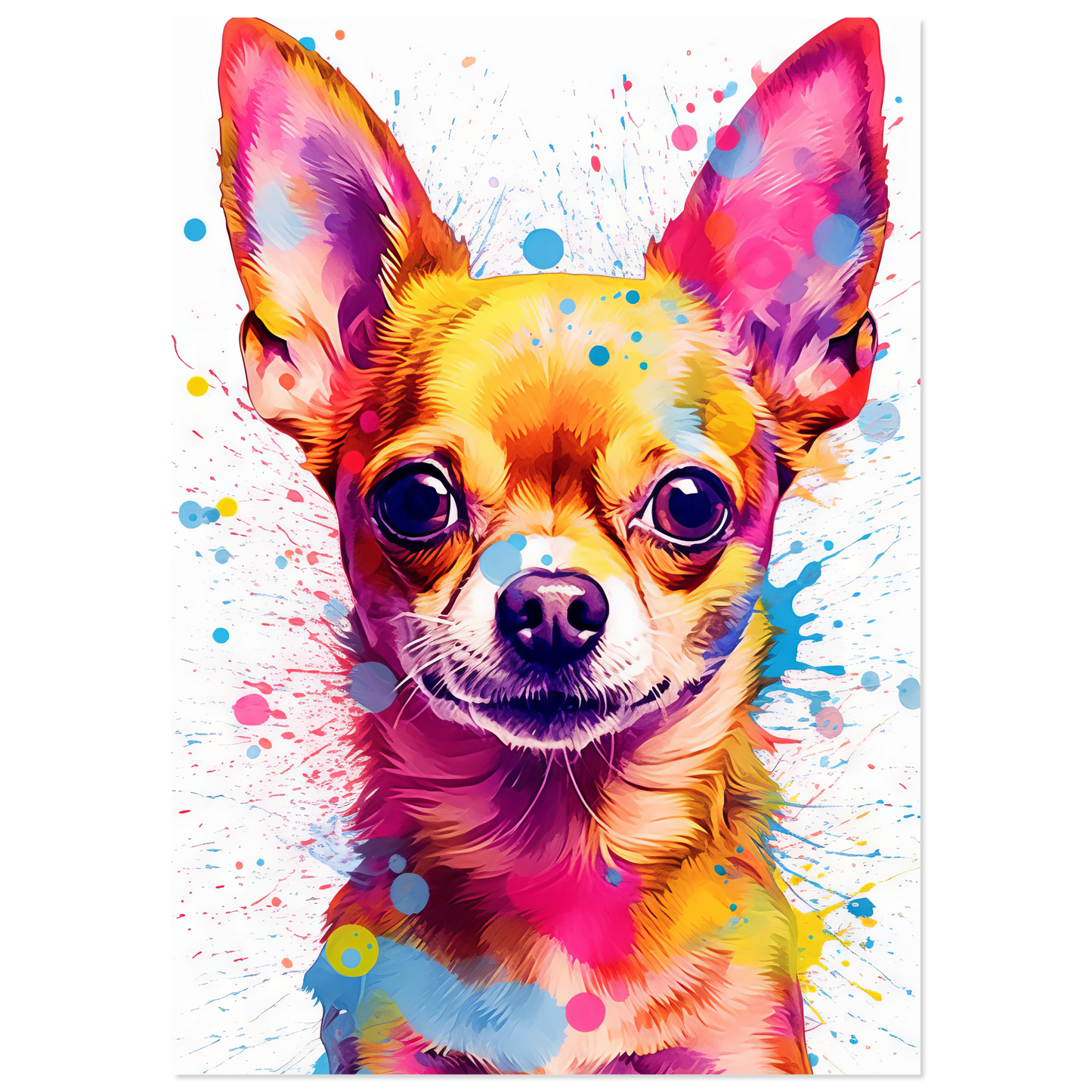 Dog Chihuahua pop art (DOG90)