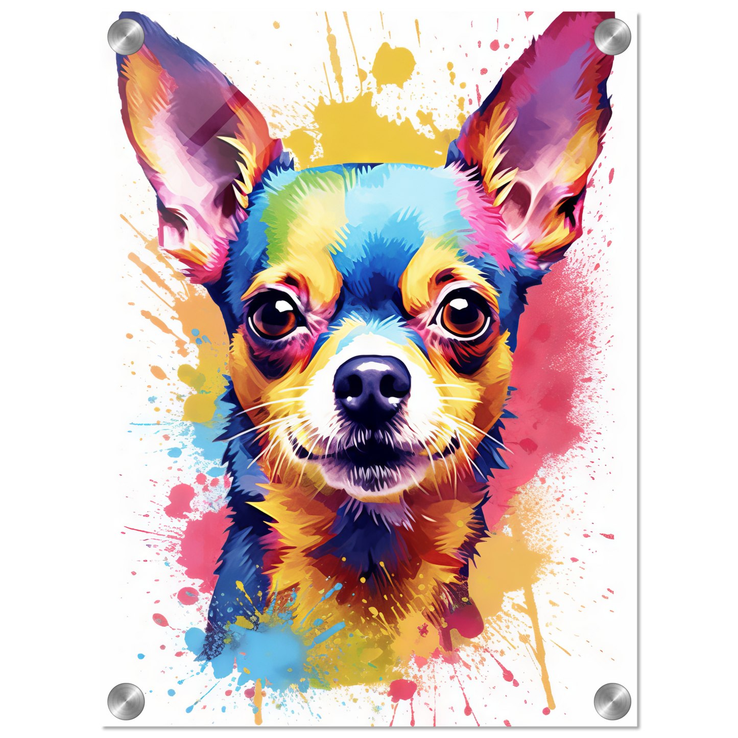 Dog Chihuahua pop art (DOG92)