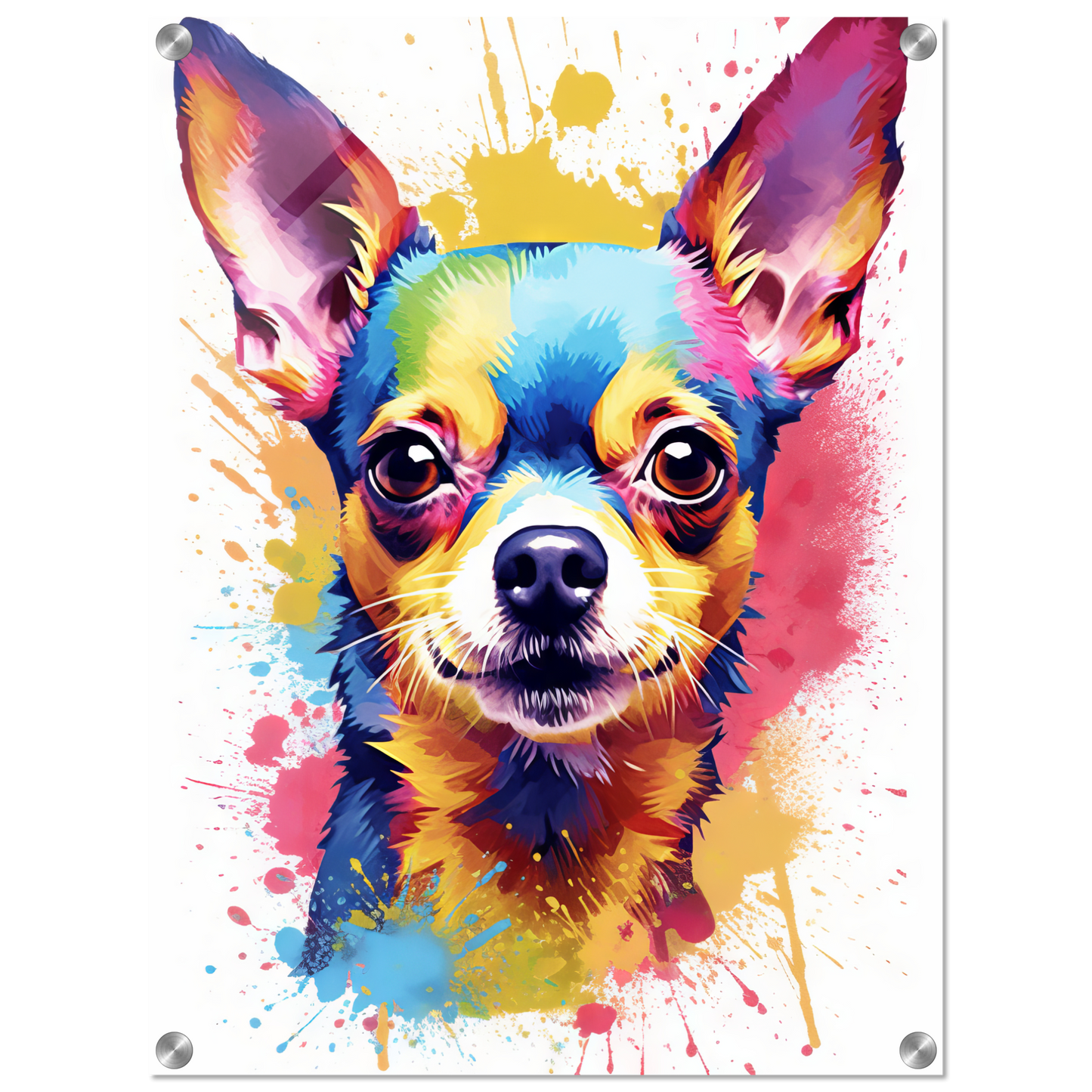 Dog Chihuahua pop art (DOG92)