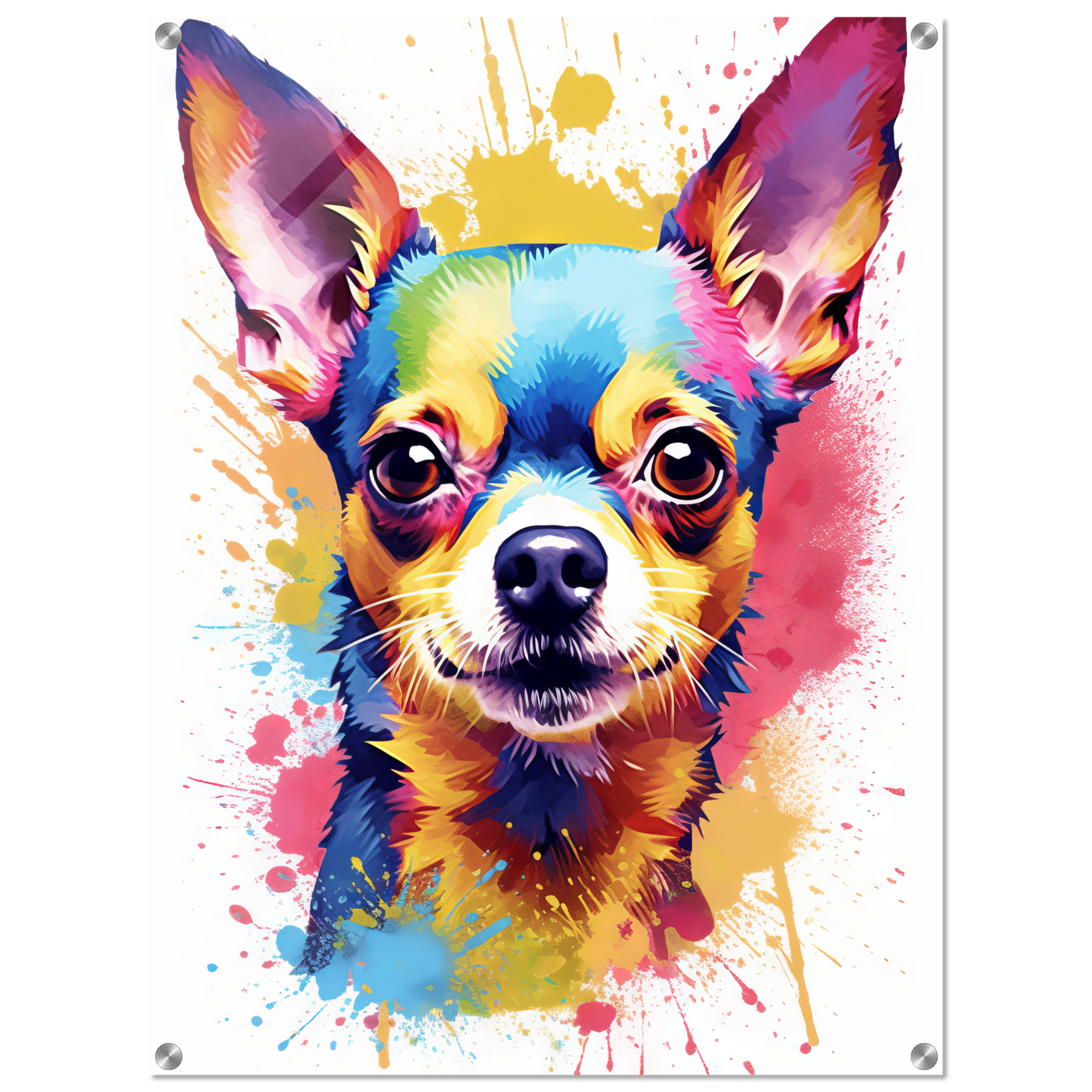 Dog Chihuahua pop art (DOG92)