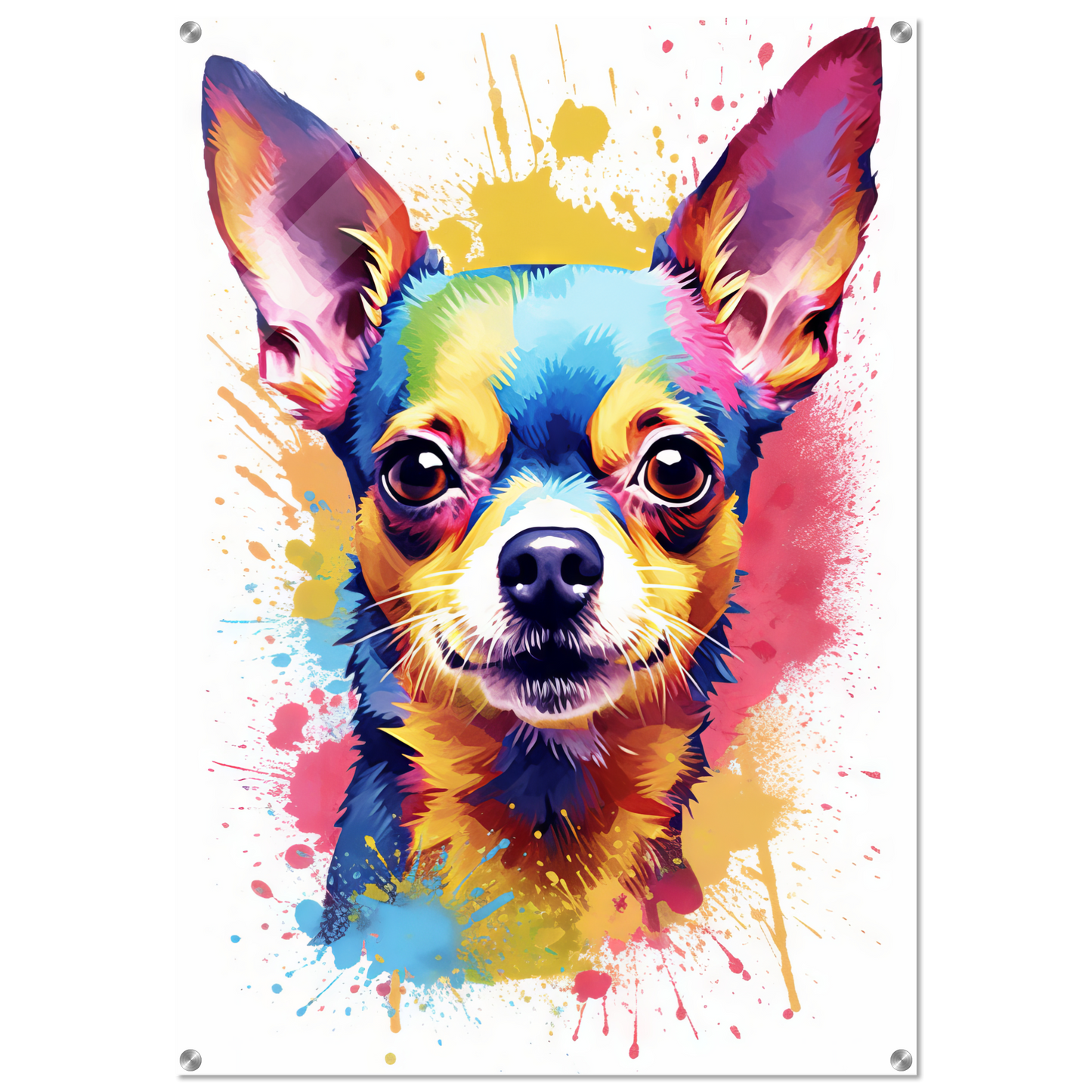Dog Chihuahua pop art (DOG92)