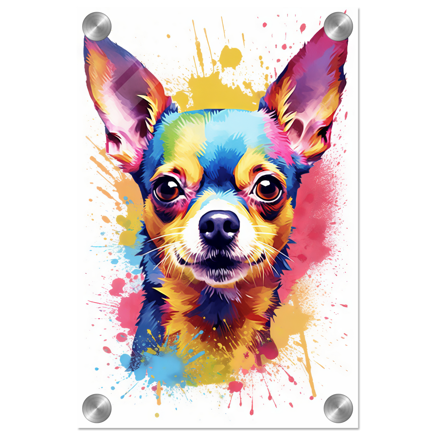 Dog Chihuahua pop art (DOG92)