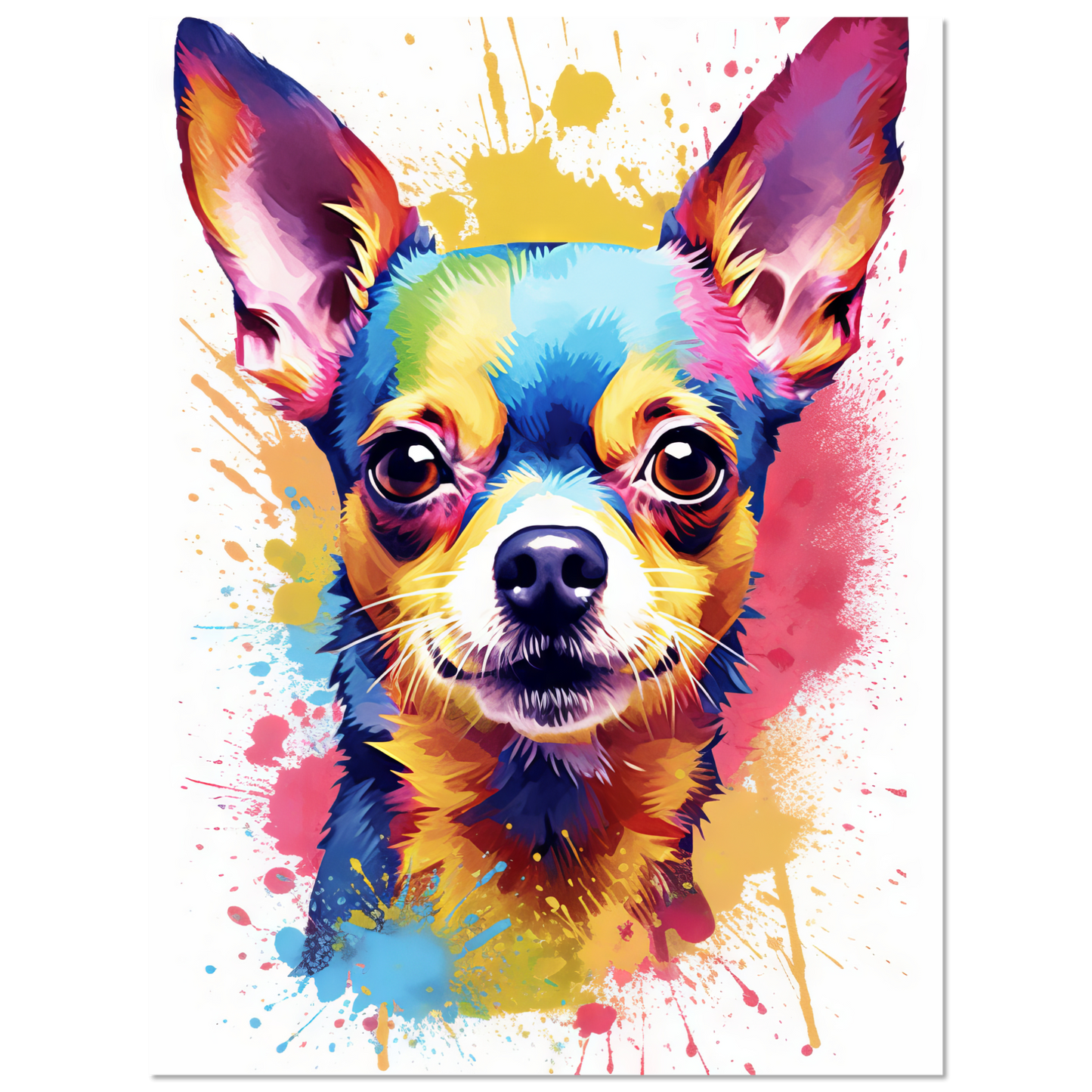 Dog Chihuahua pop art (DOG92)