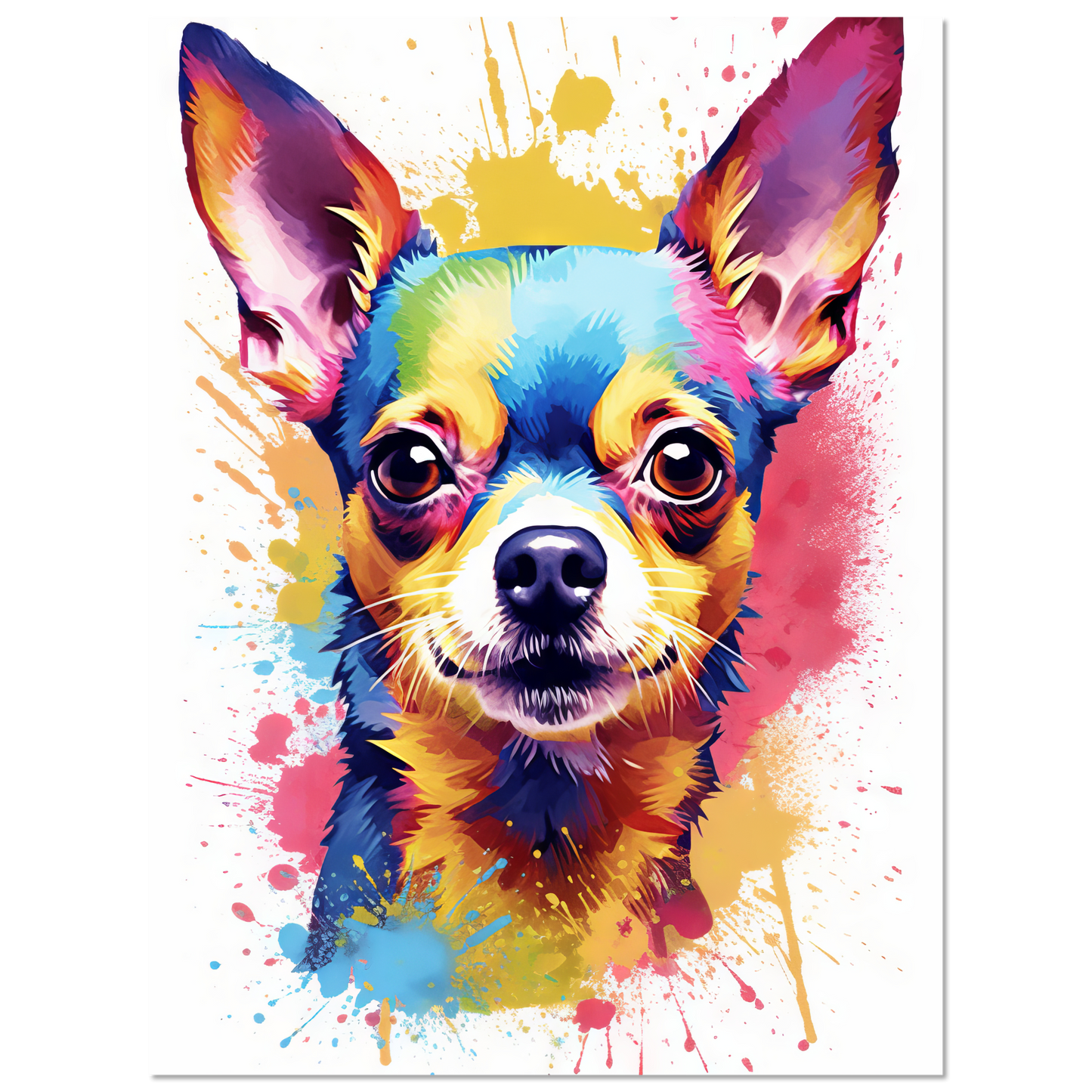 Dog Chihuahua pop art (DOG92)