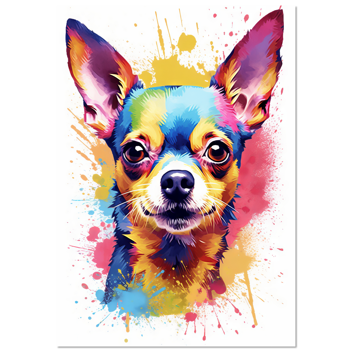 Dog Chihuahua pop art (DOG92)