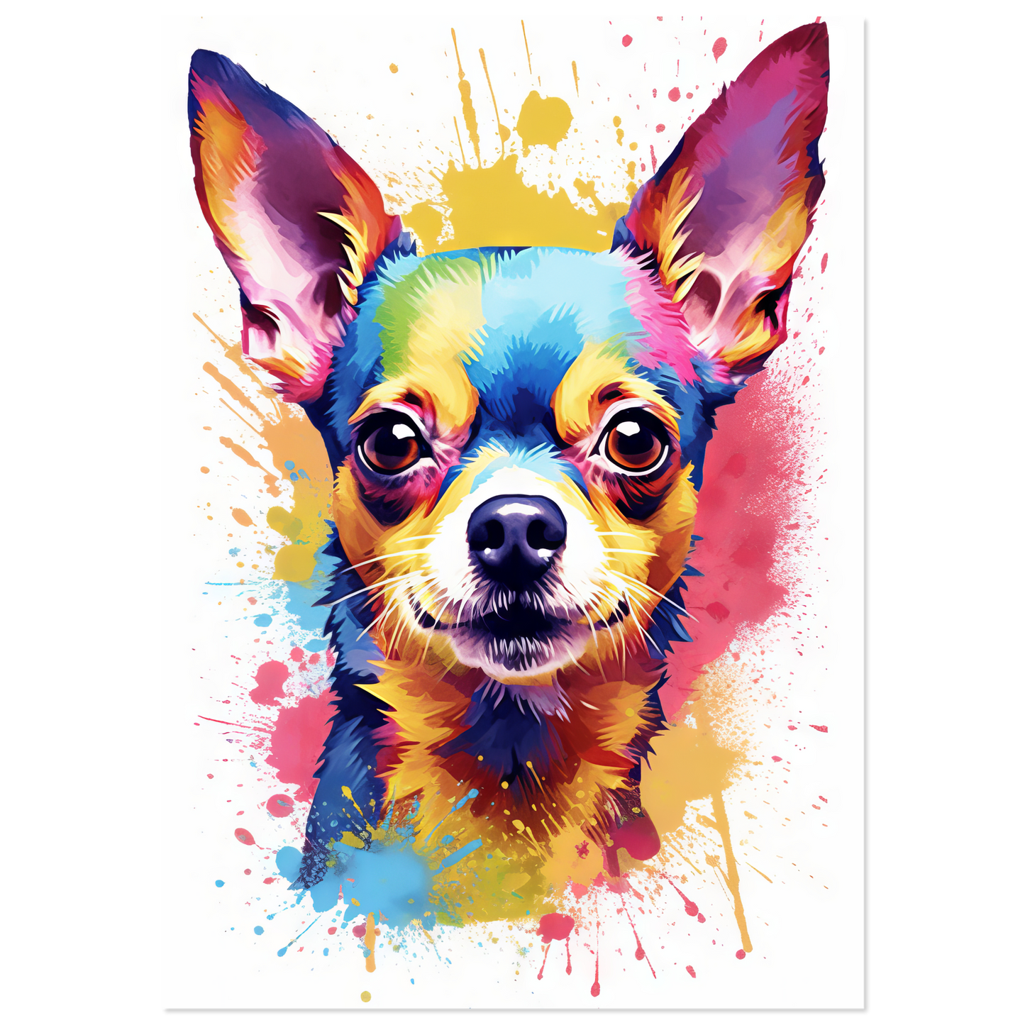 Dog Chihuahua pop art (DOG92)