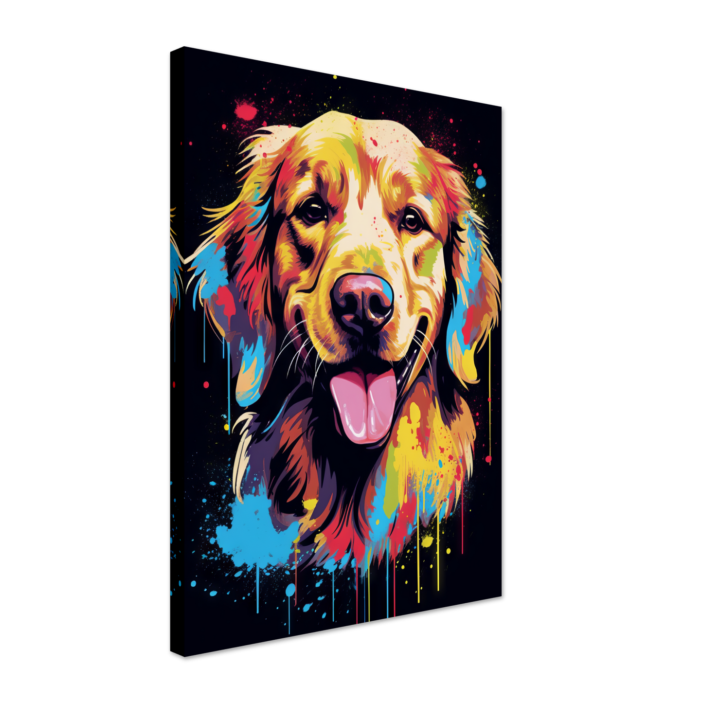 Dog Golden Retriever Pop Art (DOG93)
