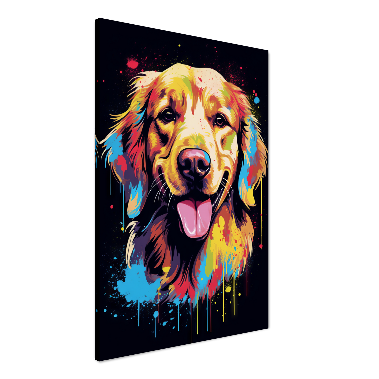 Dog Golden Retriever Pop Art (DOG93)