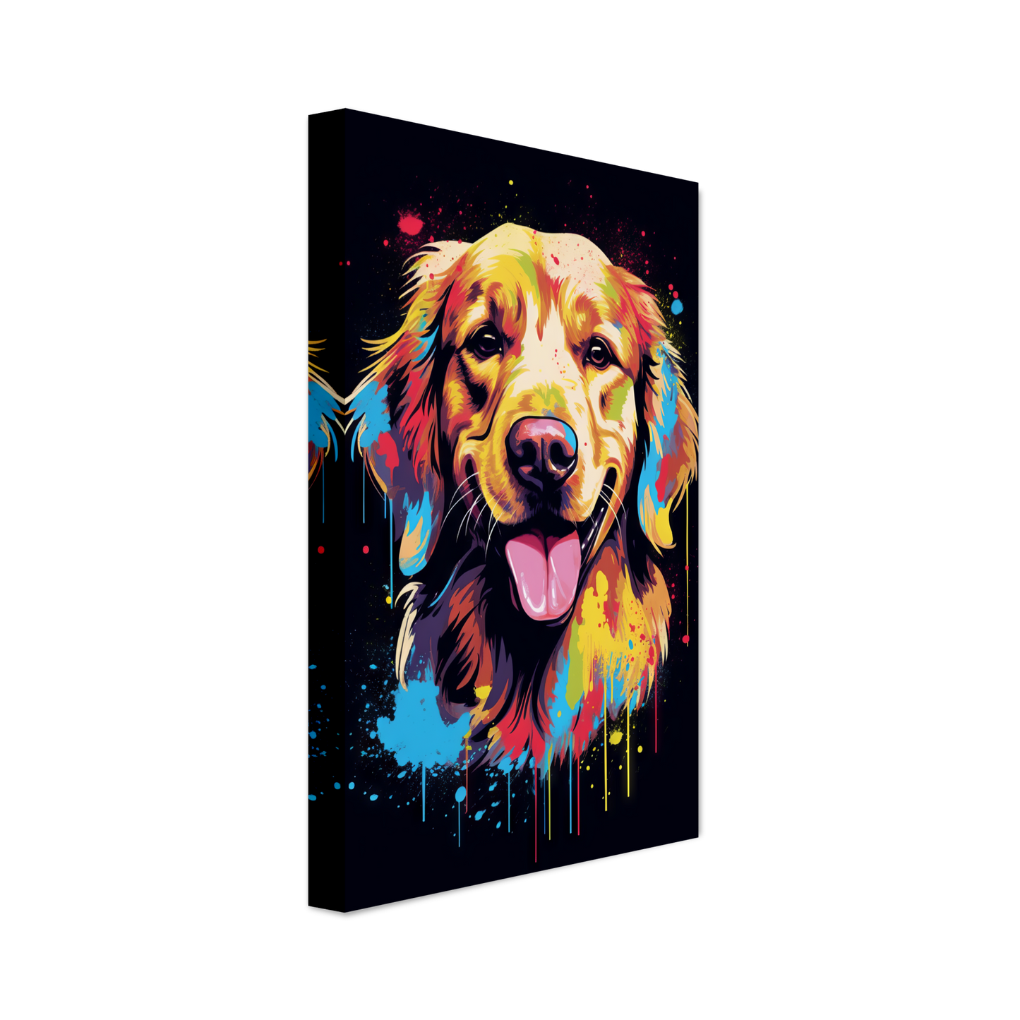 Dog Golden Retriever Pop Art (DOG93)