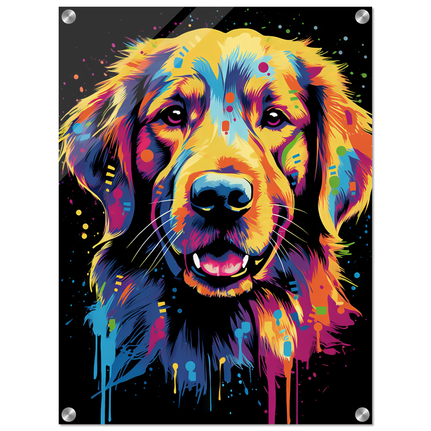 Dog Golden Retriever Pop Art (DOG94)