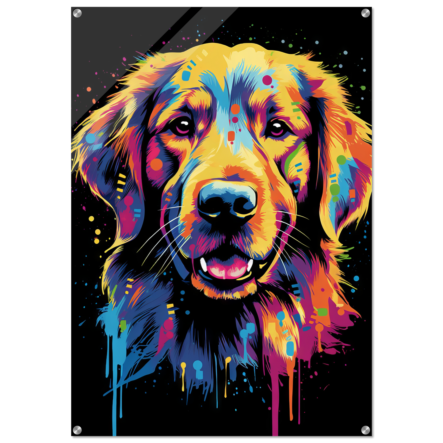 Dog Golden Retriever Pop Art (DOG94)