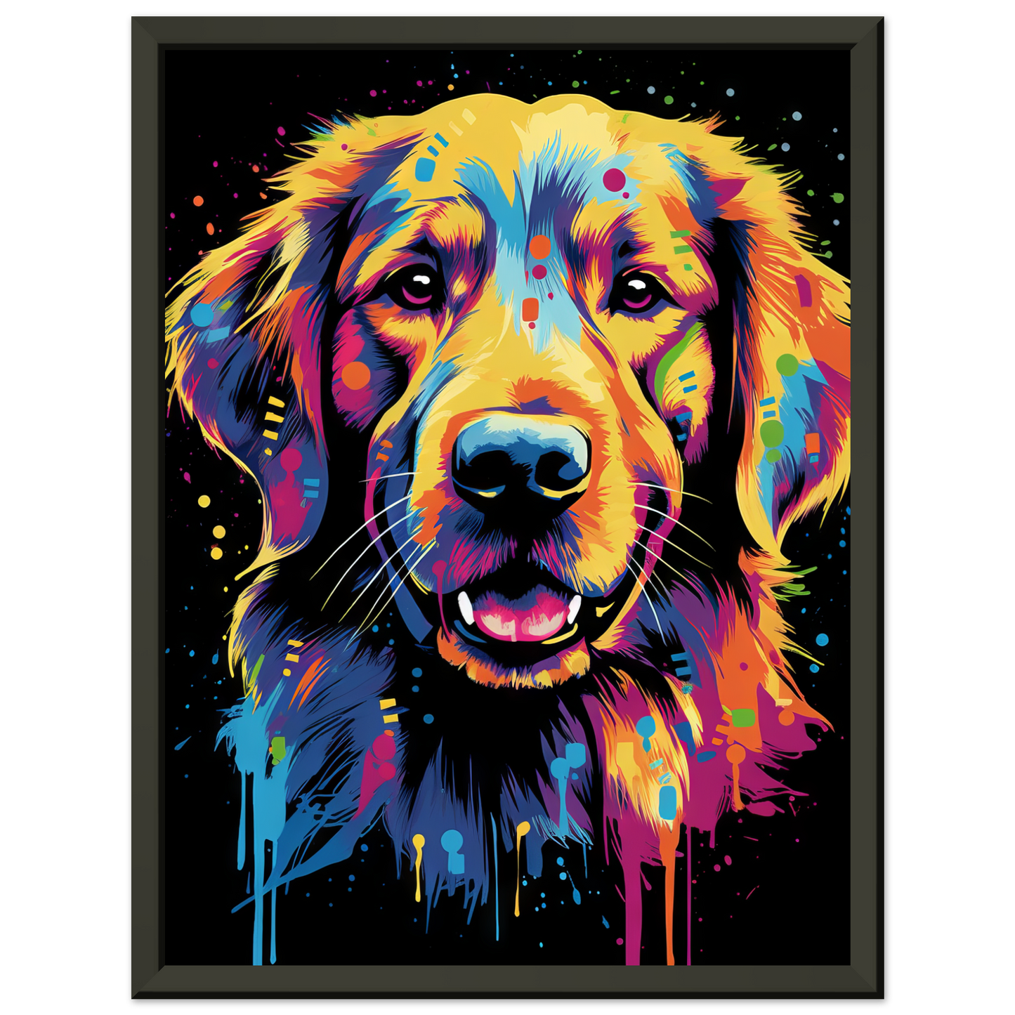 Dog Golden Retriever Pop Art (DOG94)