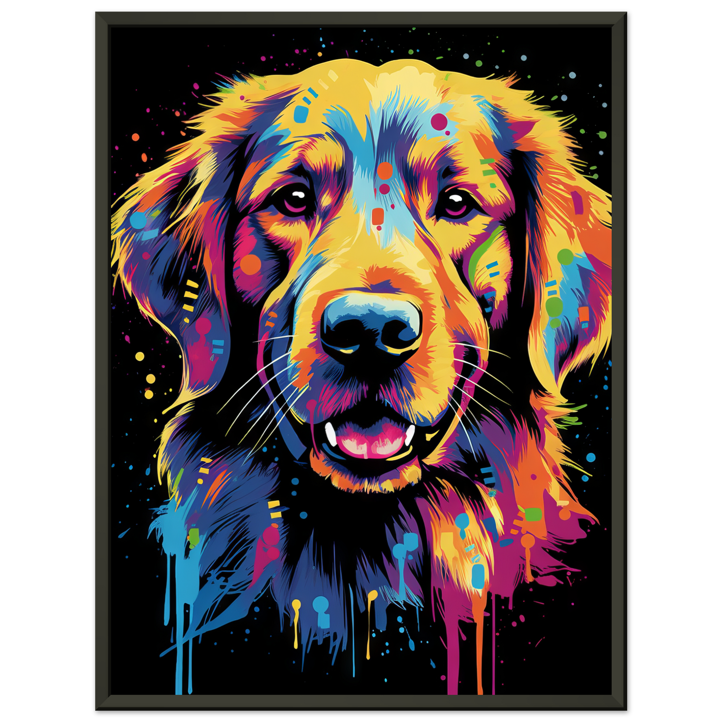 Dog Golden Retriever Pop Art (DOG94)