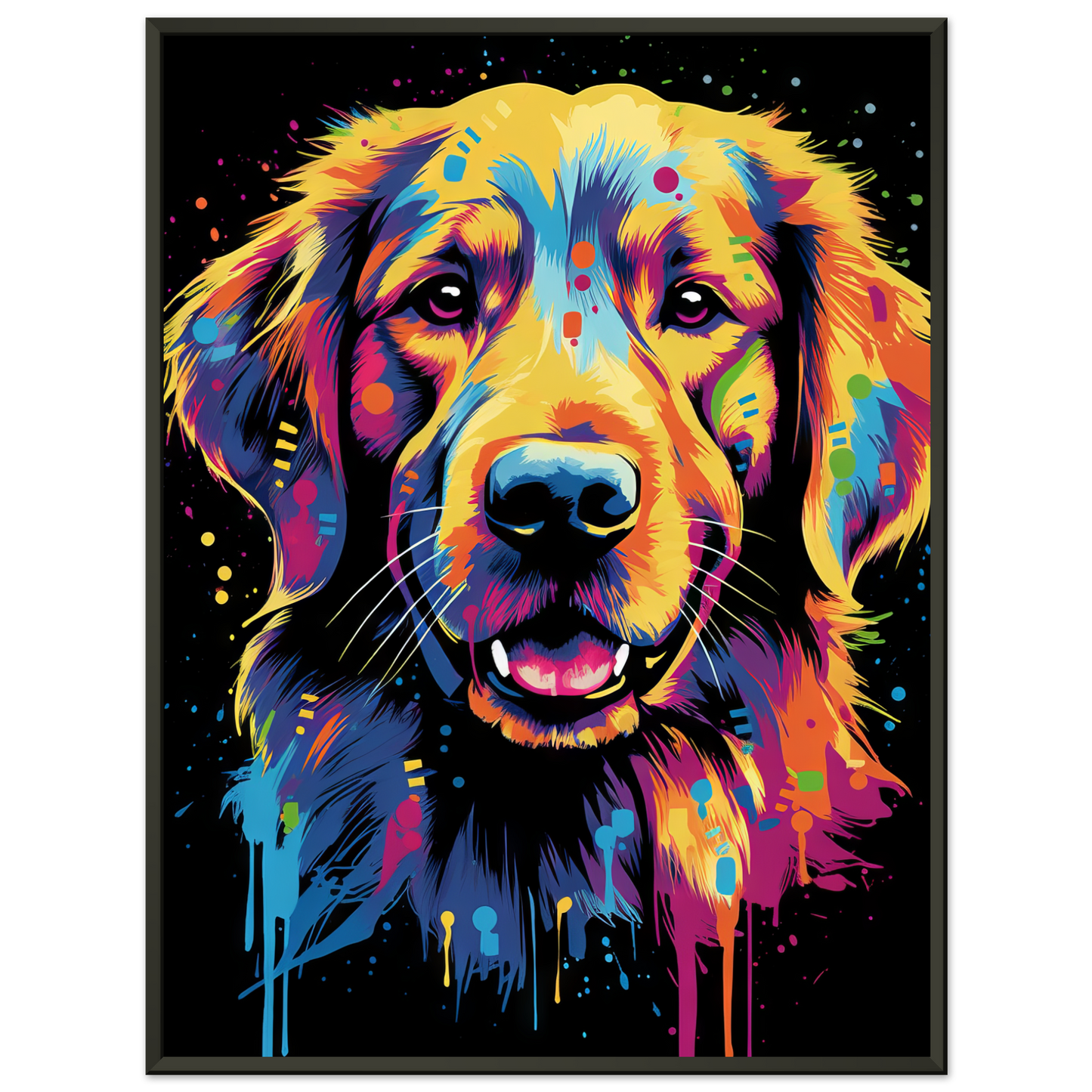 Dog Golden Retriever Pop Art (DOG94)
