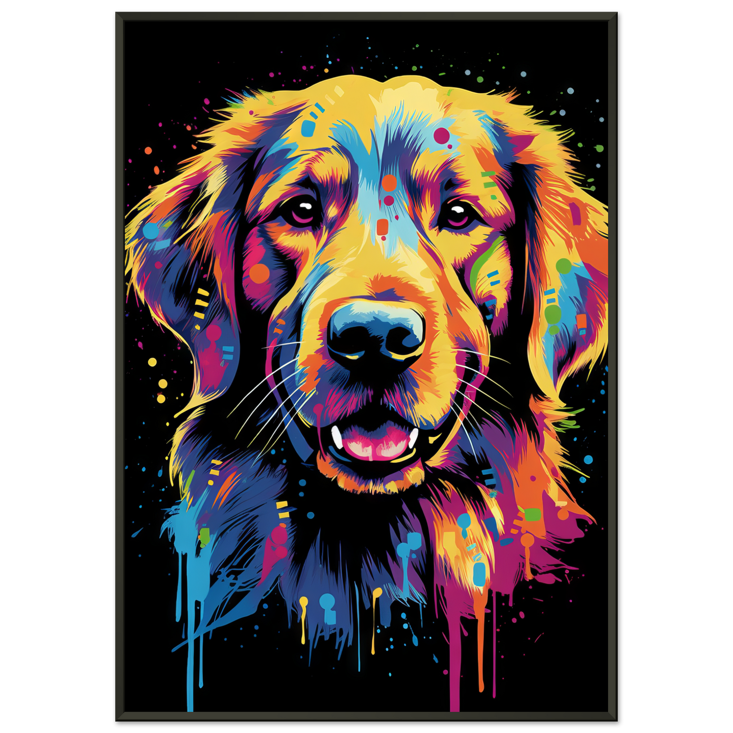 Dog Golden Retriever Pop Art (DOG94)