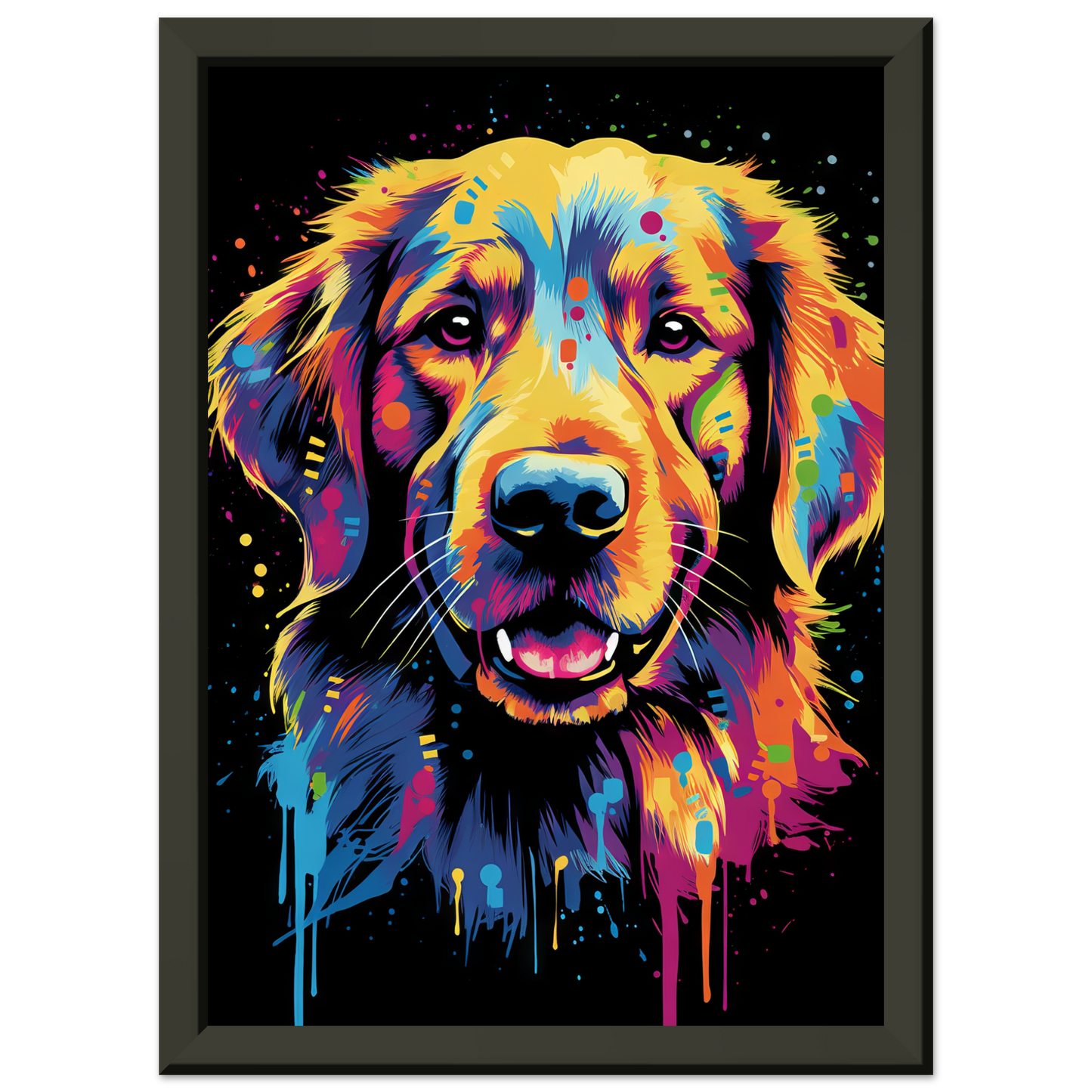 Dog Golden Retriever Pop Art (DOG94)