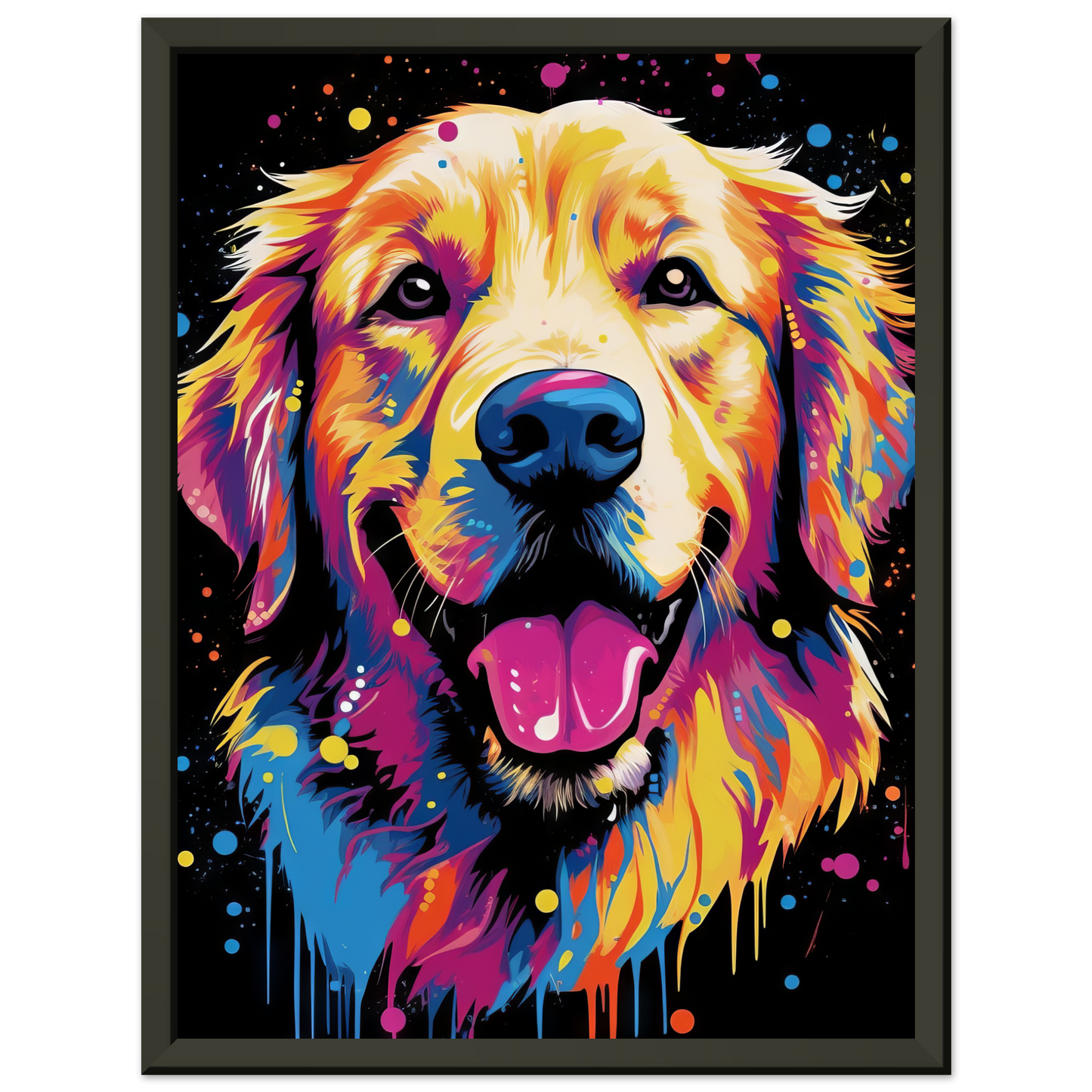 Dog Golden Retriever Pop Art (DOG95)