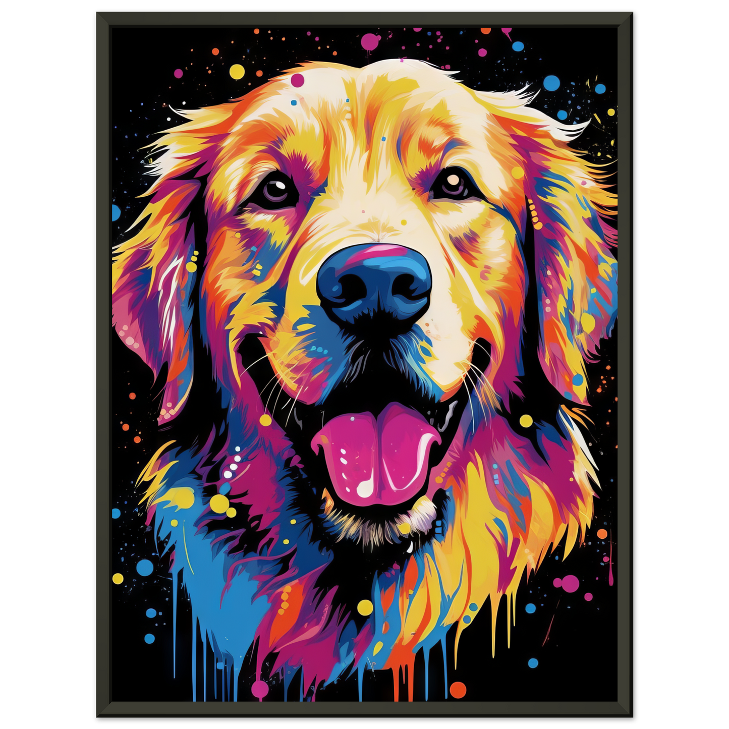 Dog Golden Retriever Pop Art (DOG95)