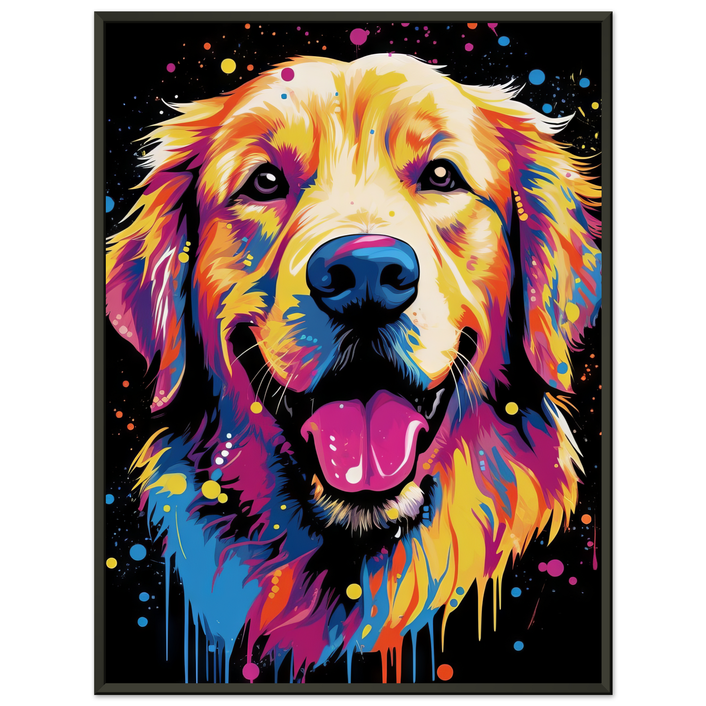 Dog Golden Retriever Pop Art (DOG95)