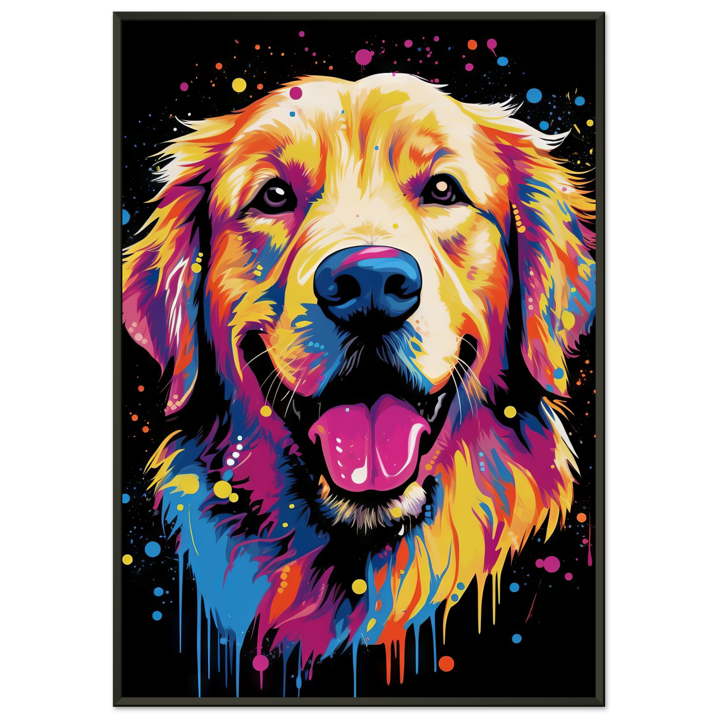 Dog Golden Retriever Pop Art (DOG95)