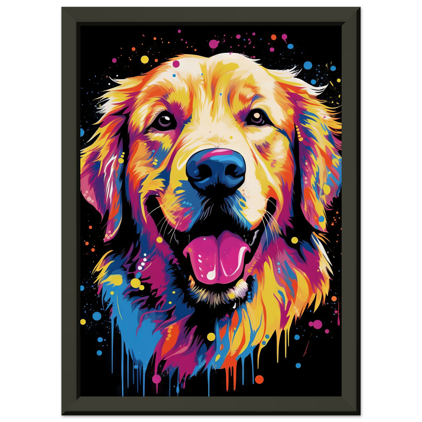 Dog Golden Retriever Pop Art (DOG95)