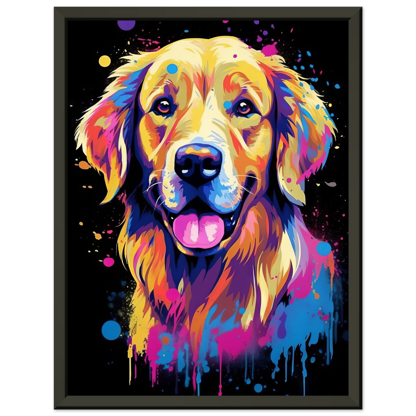 Dog Golden Retriever Pop Art (DOG100)