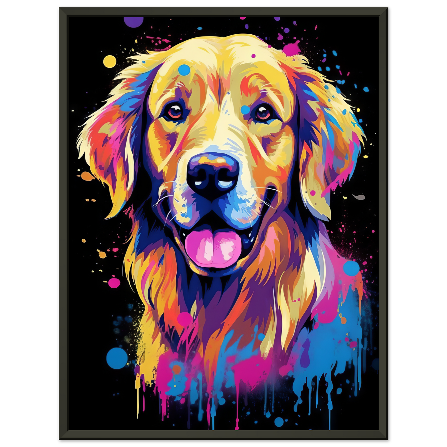 Dog Golden Retriever Pop Art (DOG100)