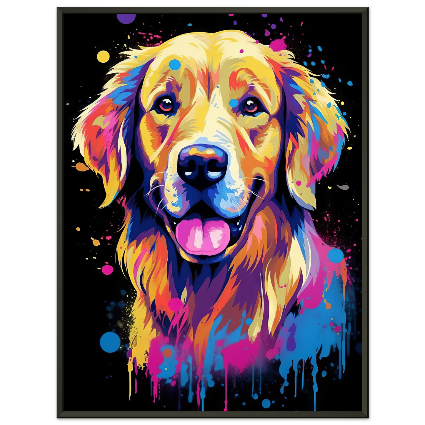 Dog Golden Retriever Pop Art (DOG100)