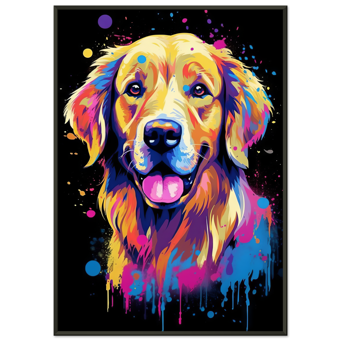 Dog Golden Retriever Pop Art (DOG100)