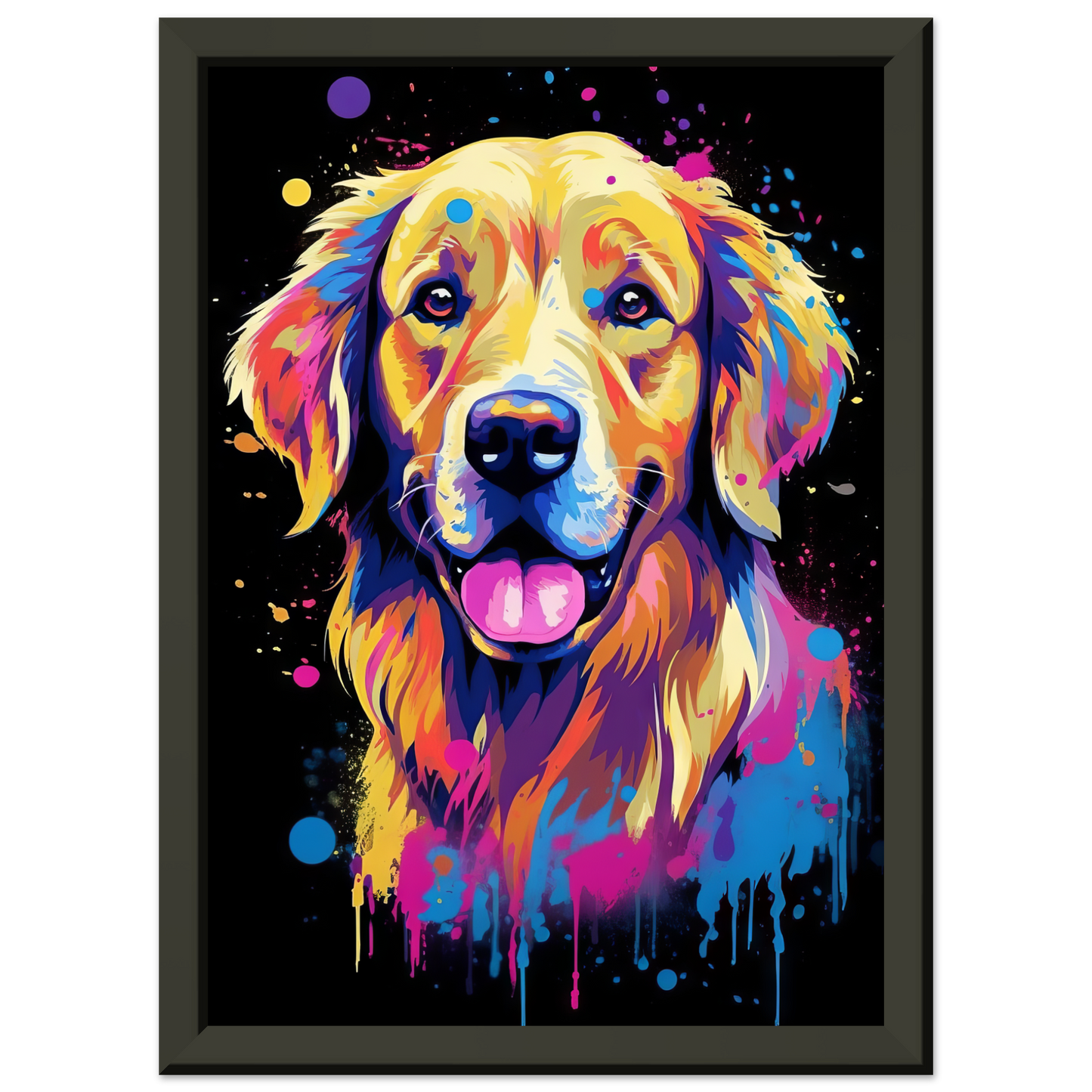 Dog Golden Retriever Pop Art (DOG100)