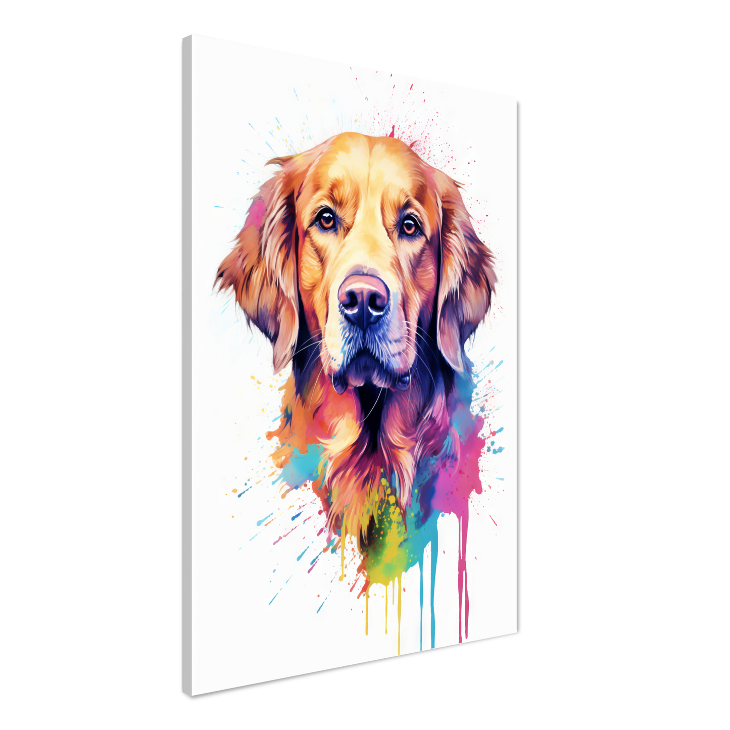 Dog Golden Retriever Pop Art (DOG97)