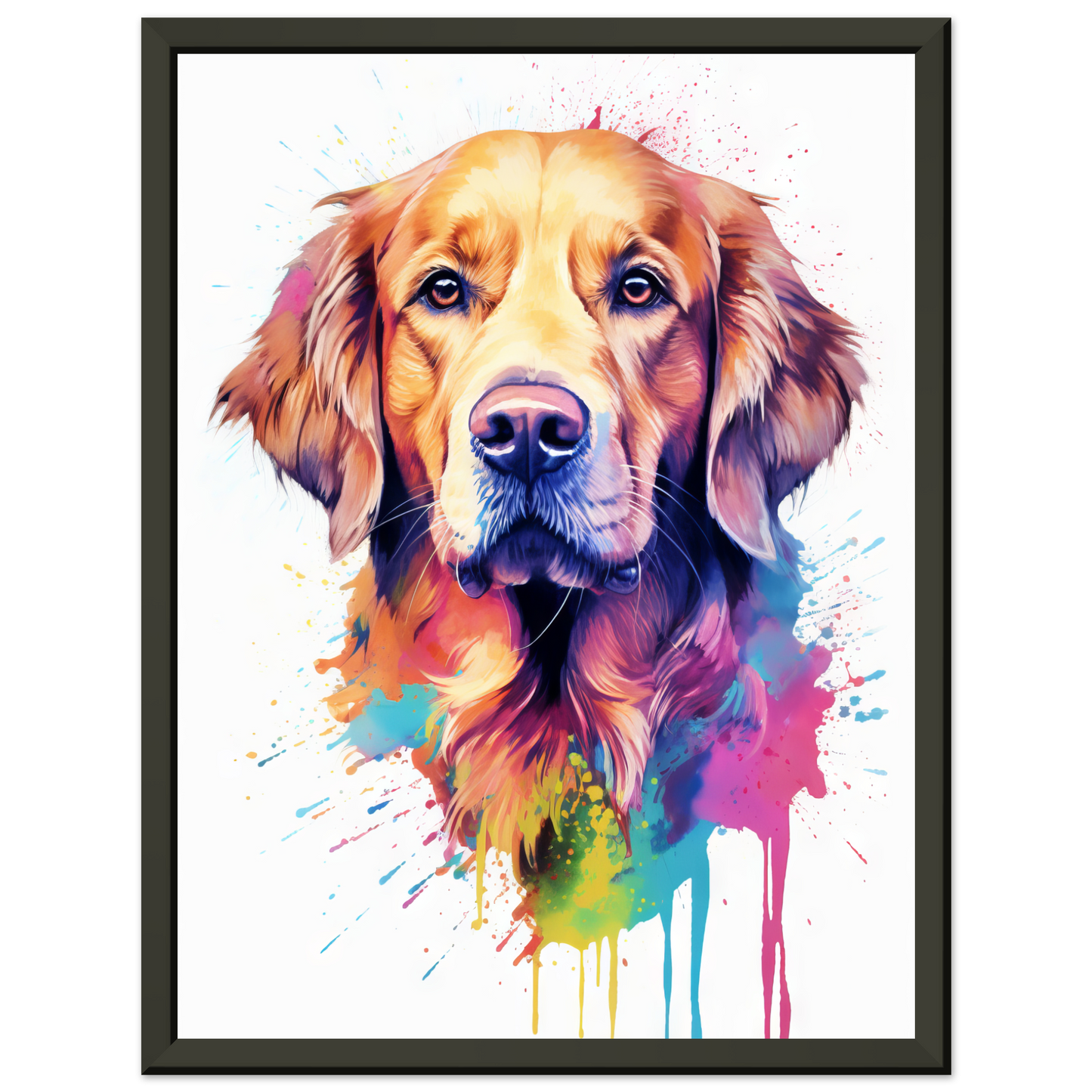 Dog Golden Retriever Pop Art (DOG97)