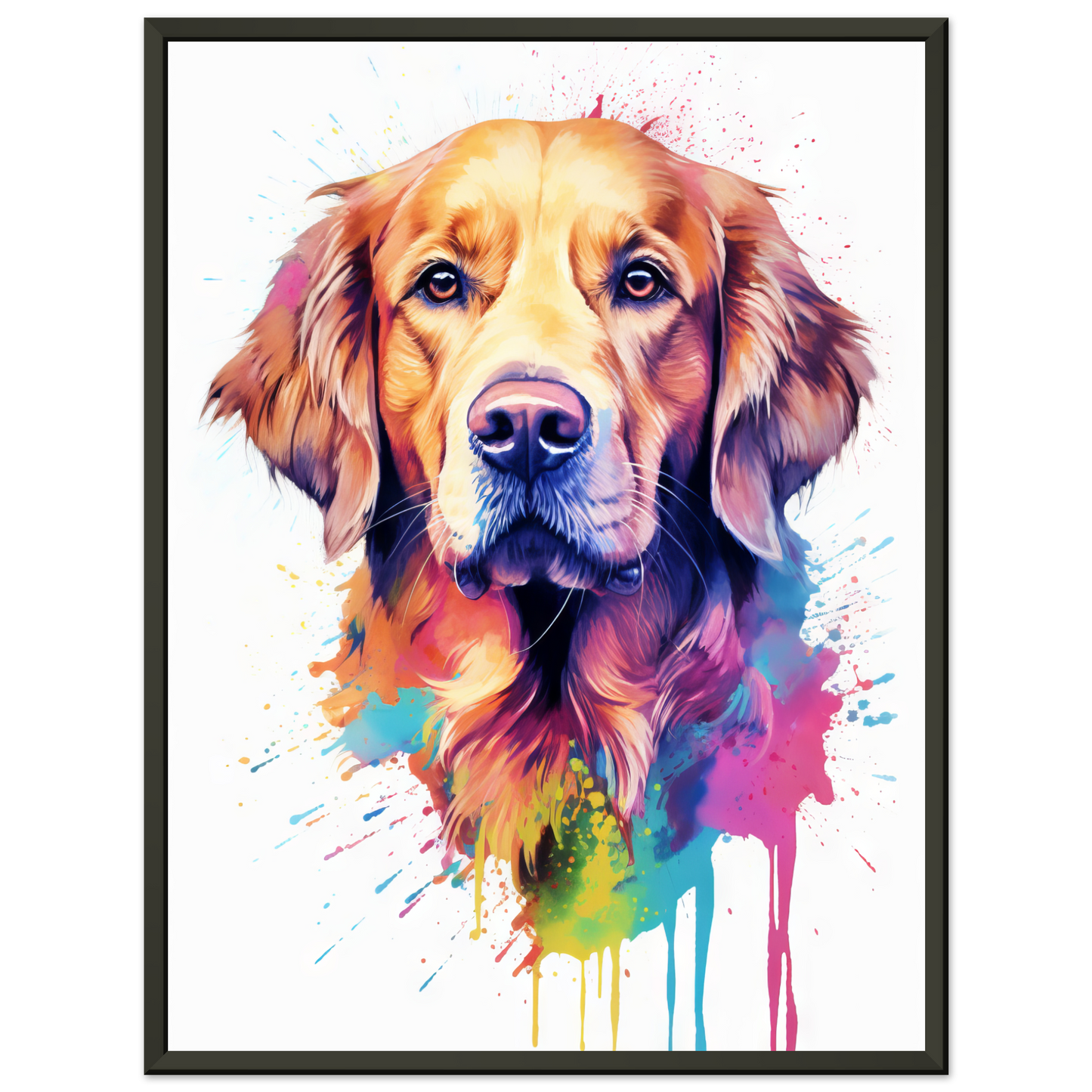 Dog Golden Retriever Pop Art (DOG97)