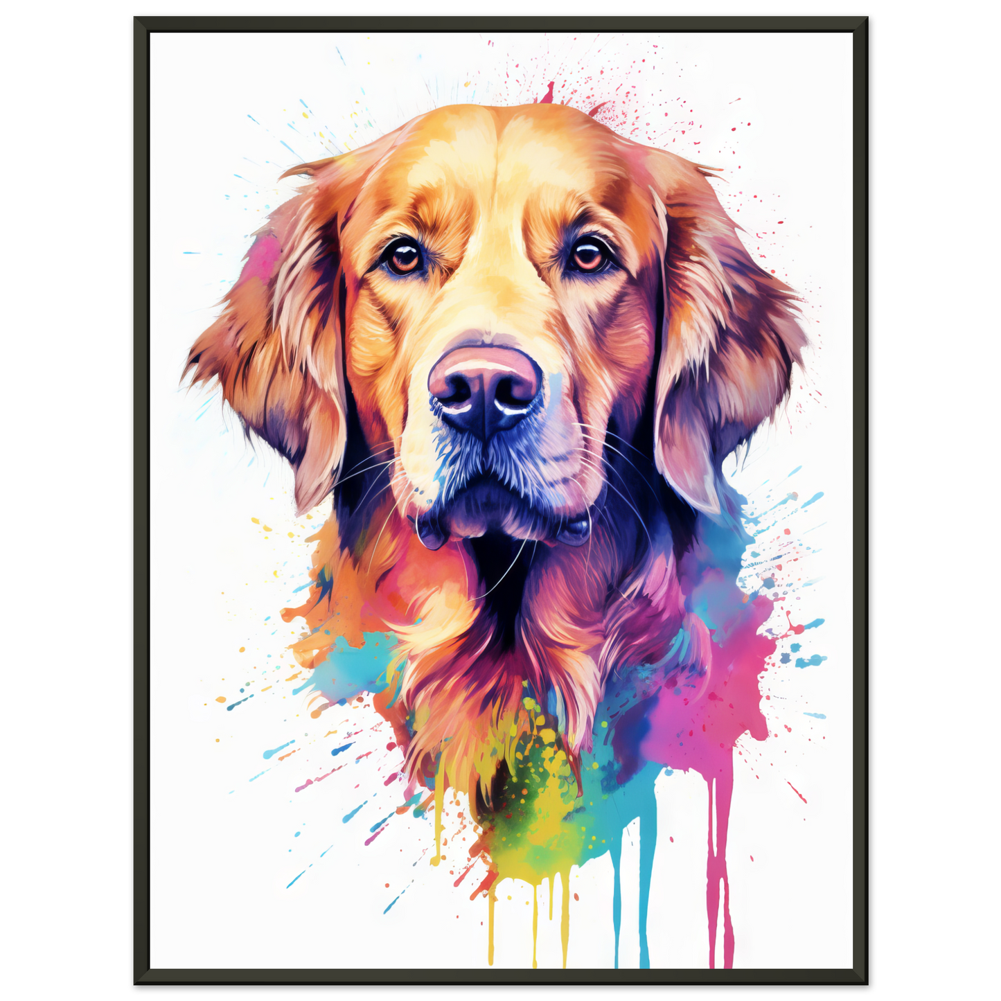 Dog Golden Retriever Pop Art (DOG97)