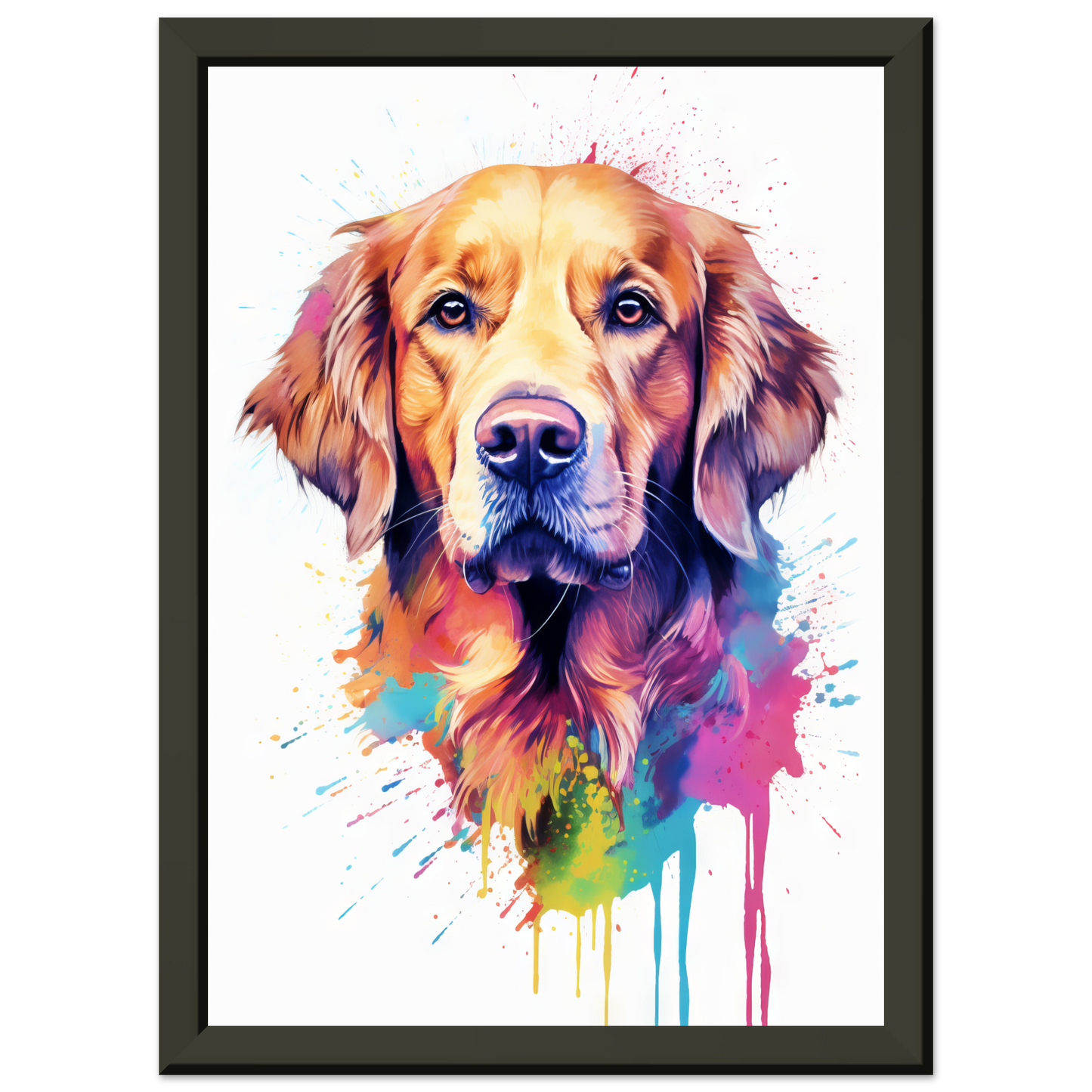 Dog Golden Retriever Pop Art (DOG97)