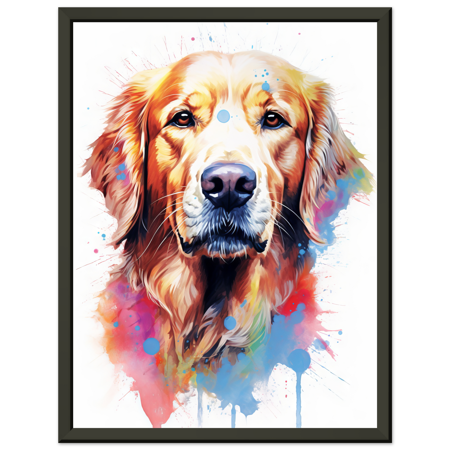 Dog Golden Retriever Pop Art (DOG98)